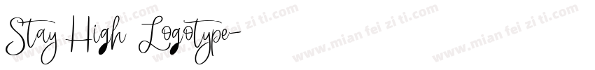 Stay High Logotype字体转换